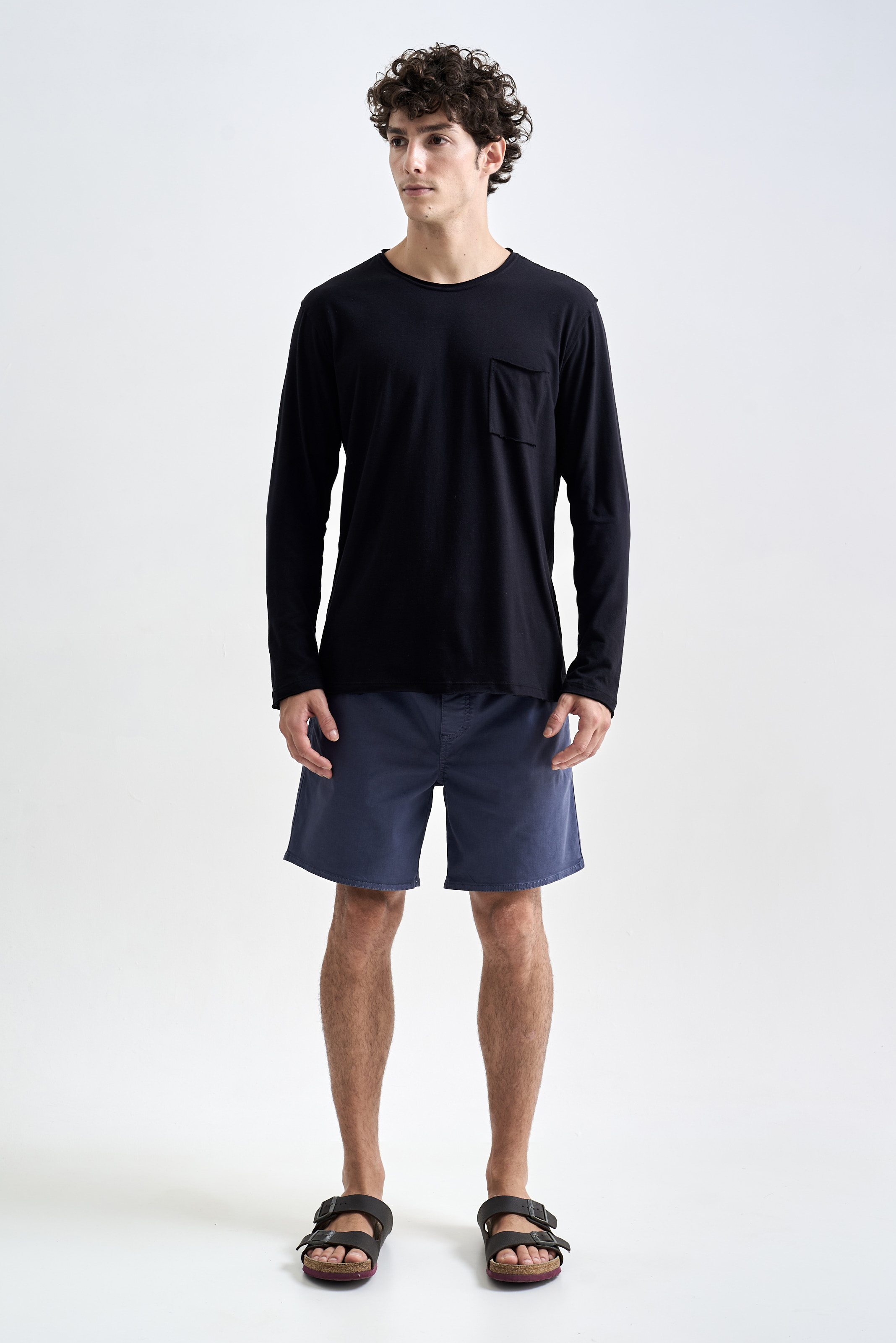 Camiseta Ceramic Touch Manga Longa Preto | Austral