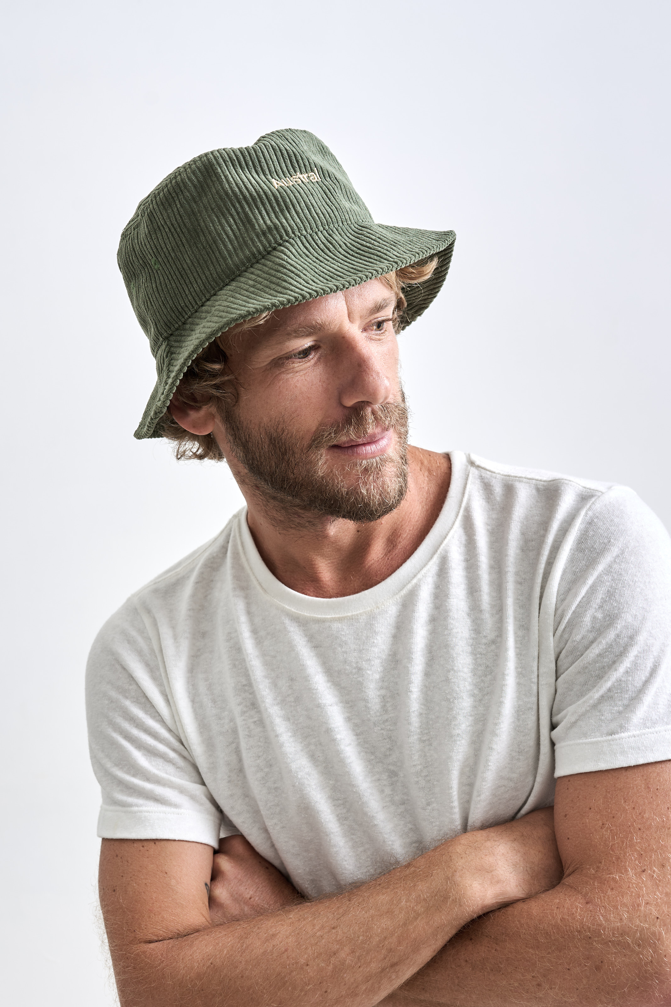Bucket Hat Veludo Verde | Austral