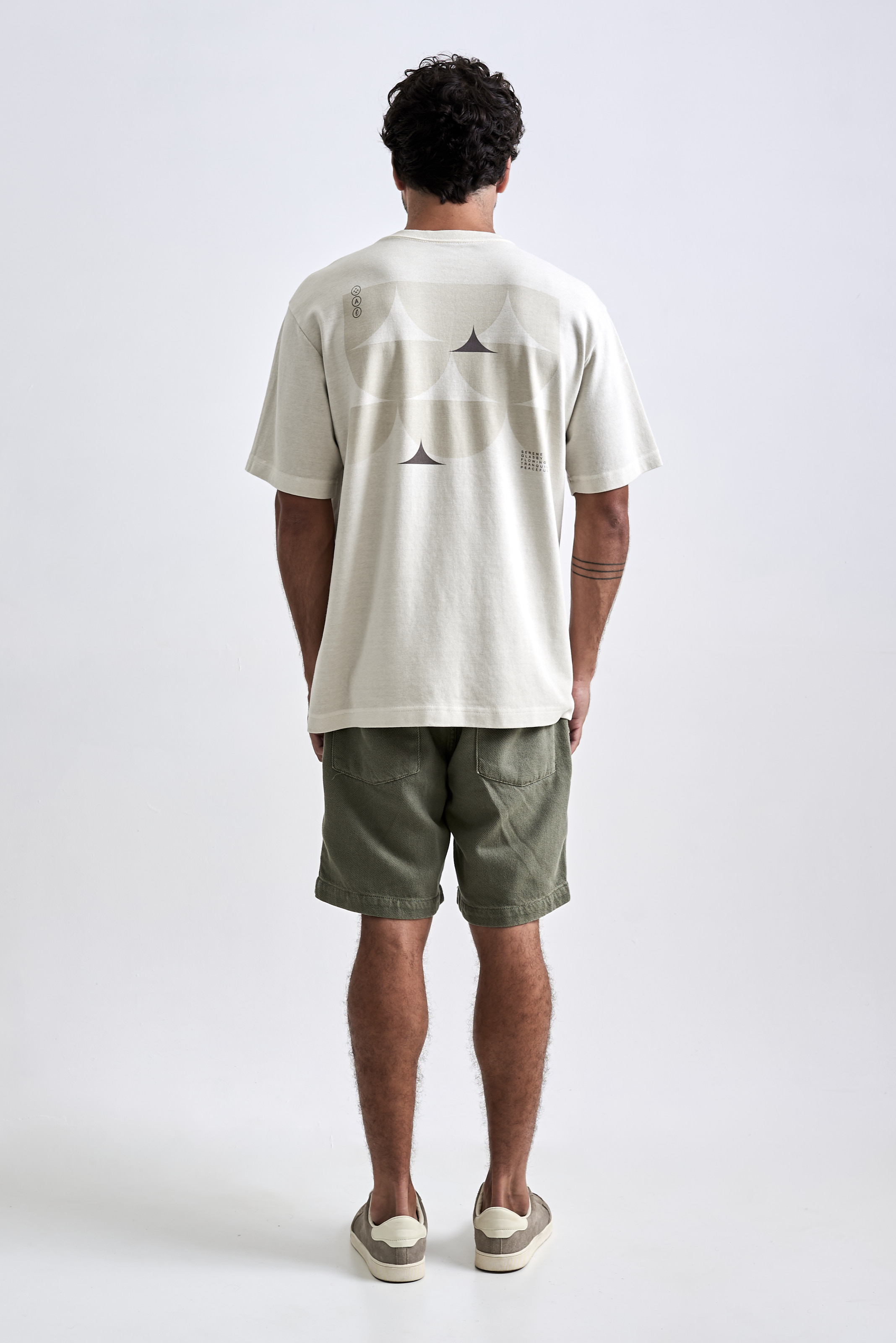 Camiseta Oversized Glassy Stone Creme | Austral