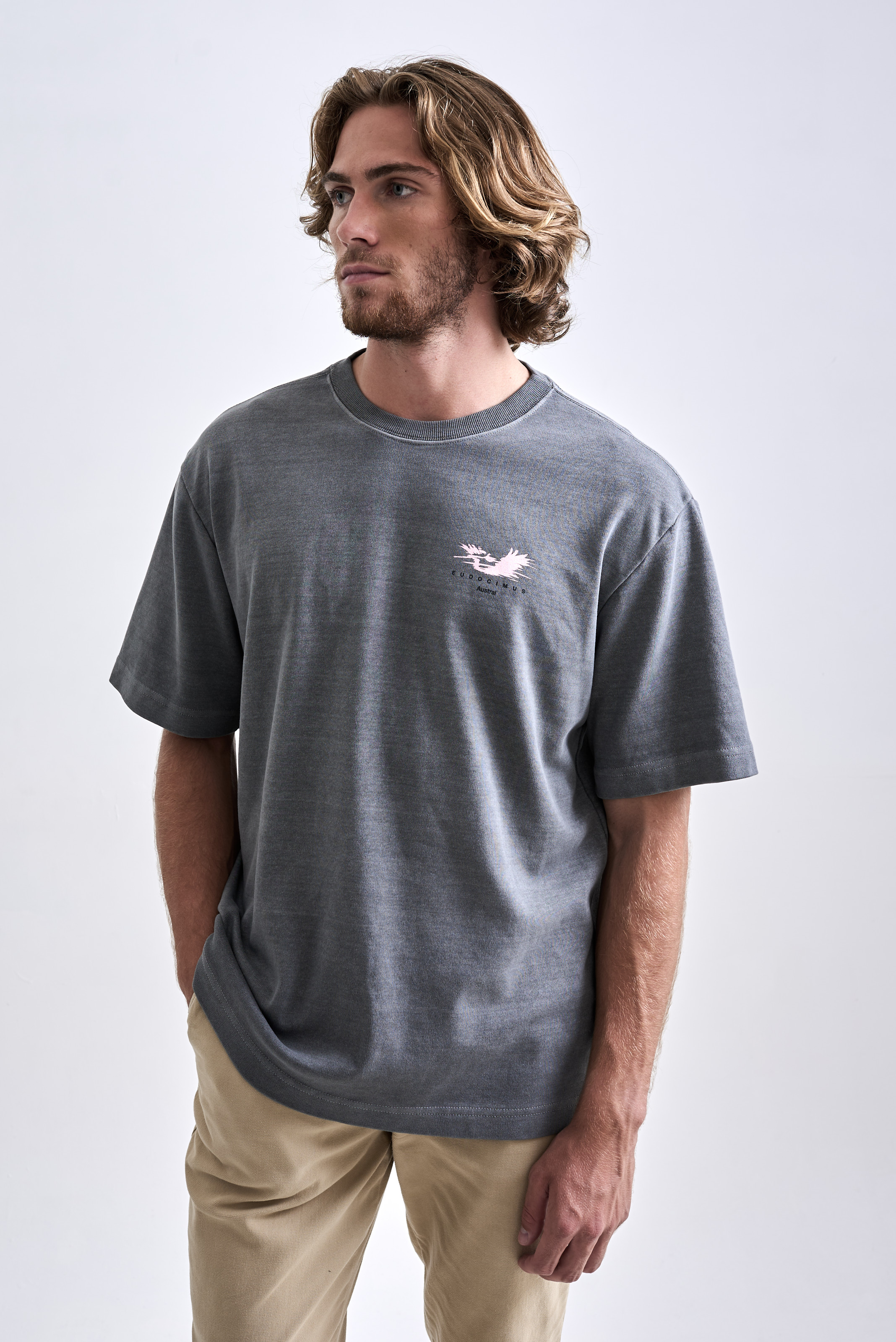 Camiseta Oversized Ruber Stone Cinza Old | Austral