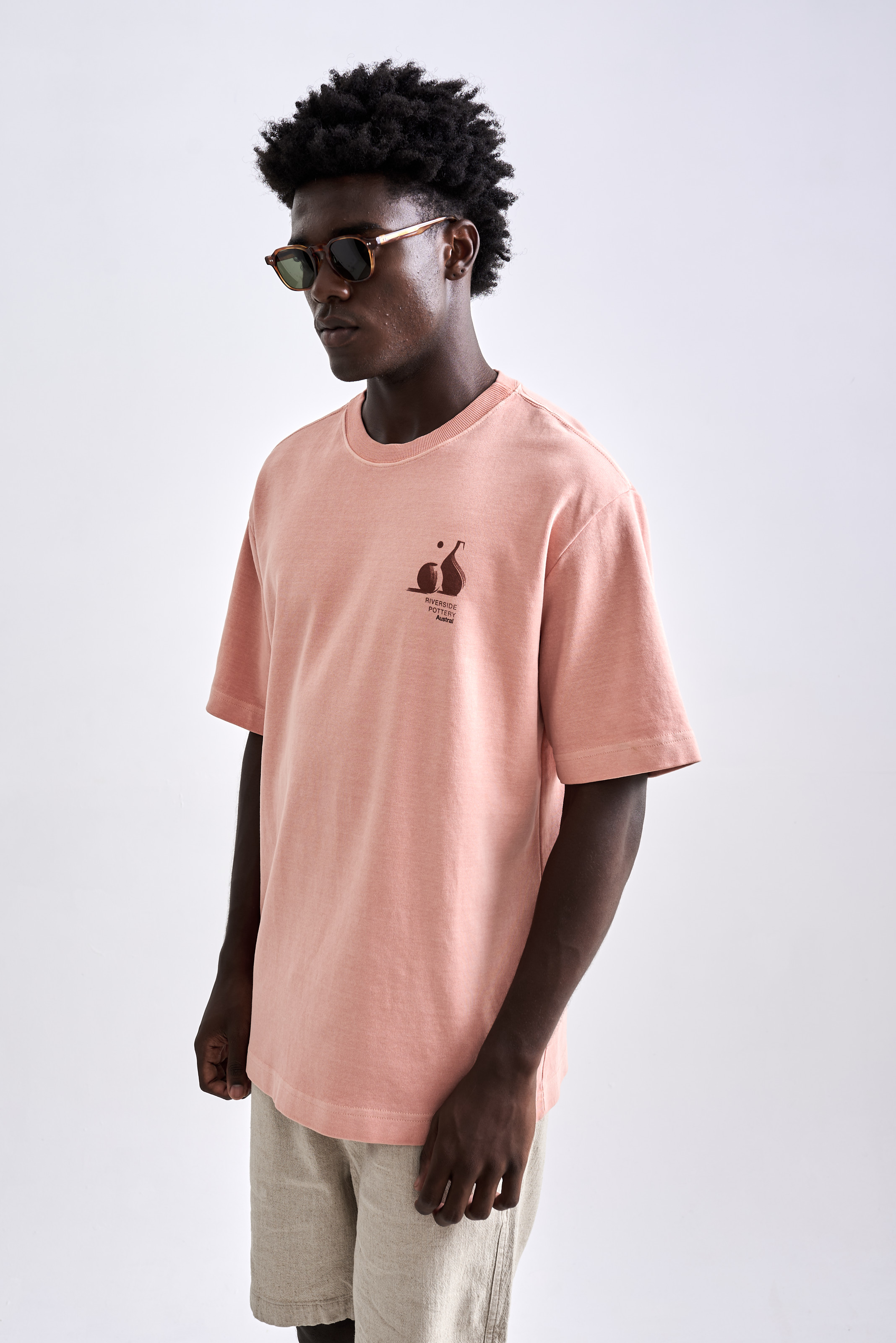 Camiseta Oversized Pottery Stone Coral | Austral