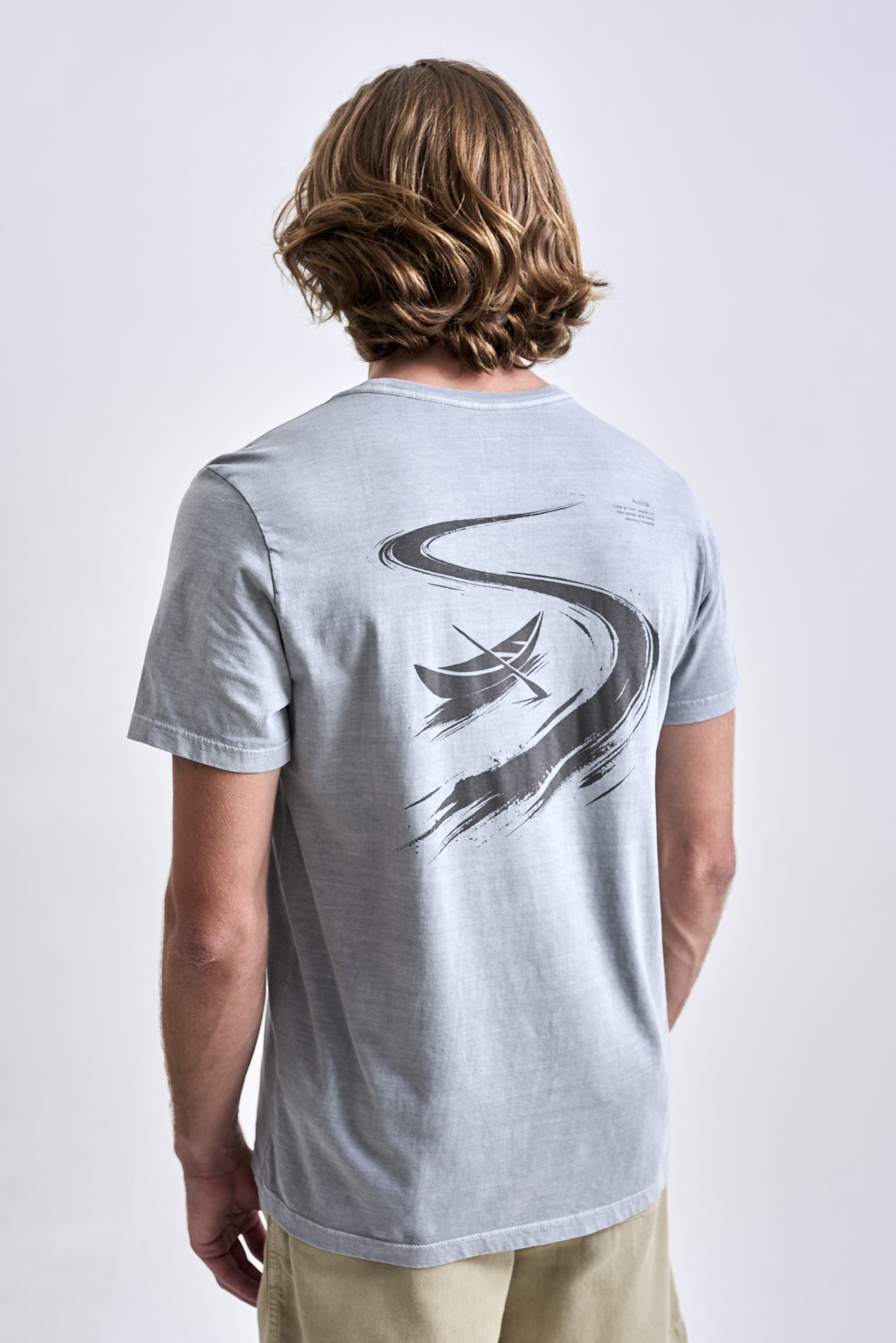 Camiseta Bend Stone Cinza Claro
