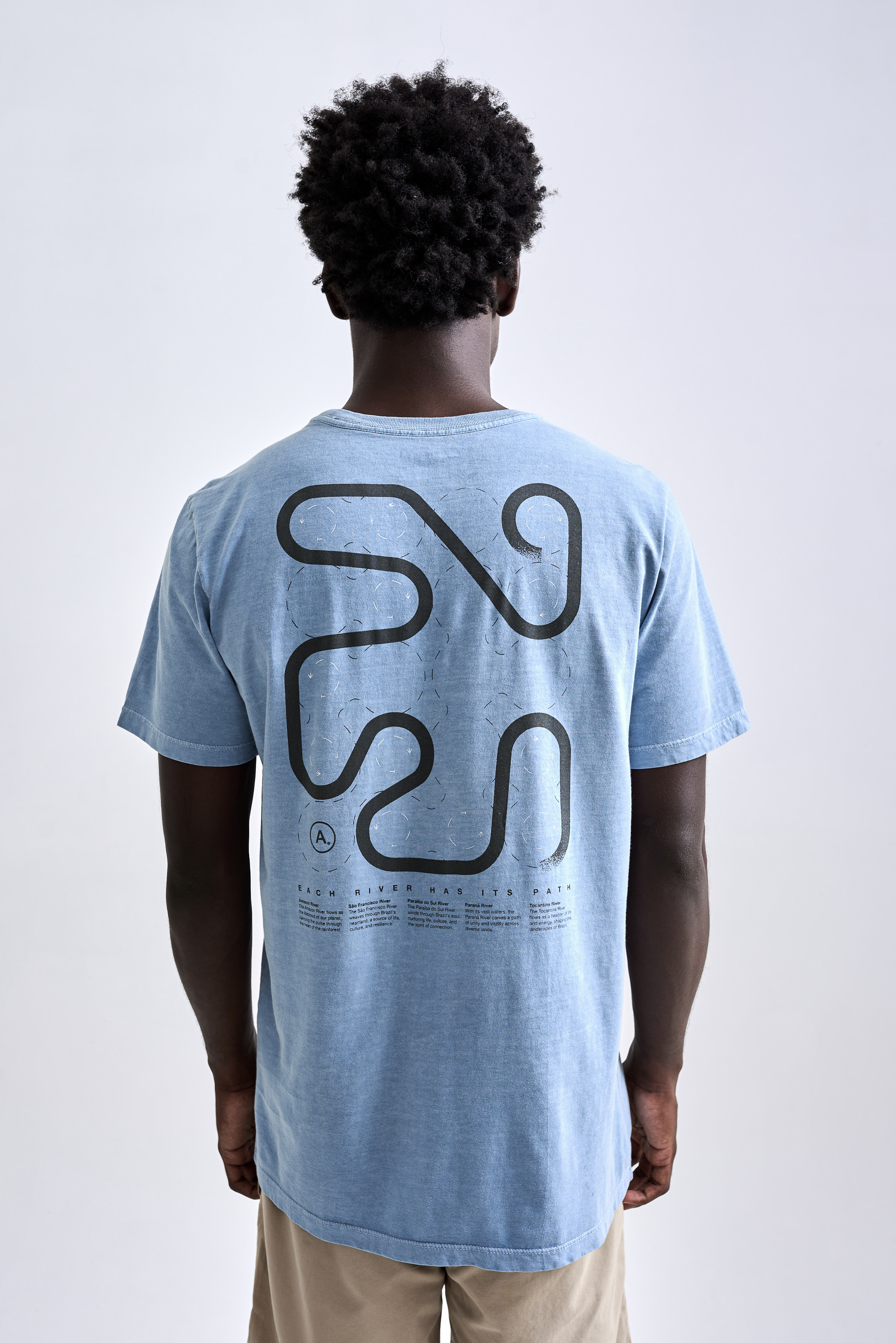 Camiseta Path Stone Azul Claro