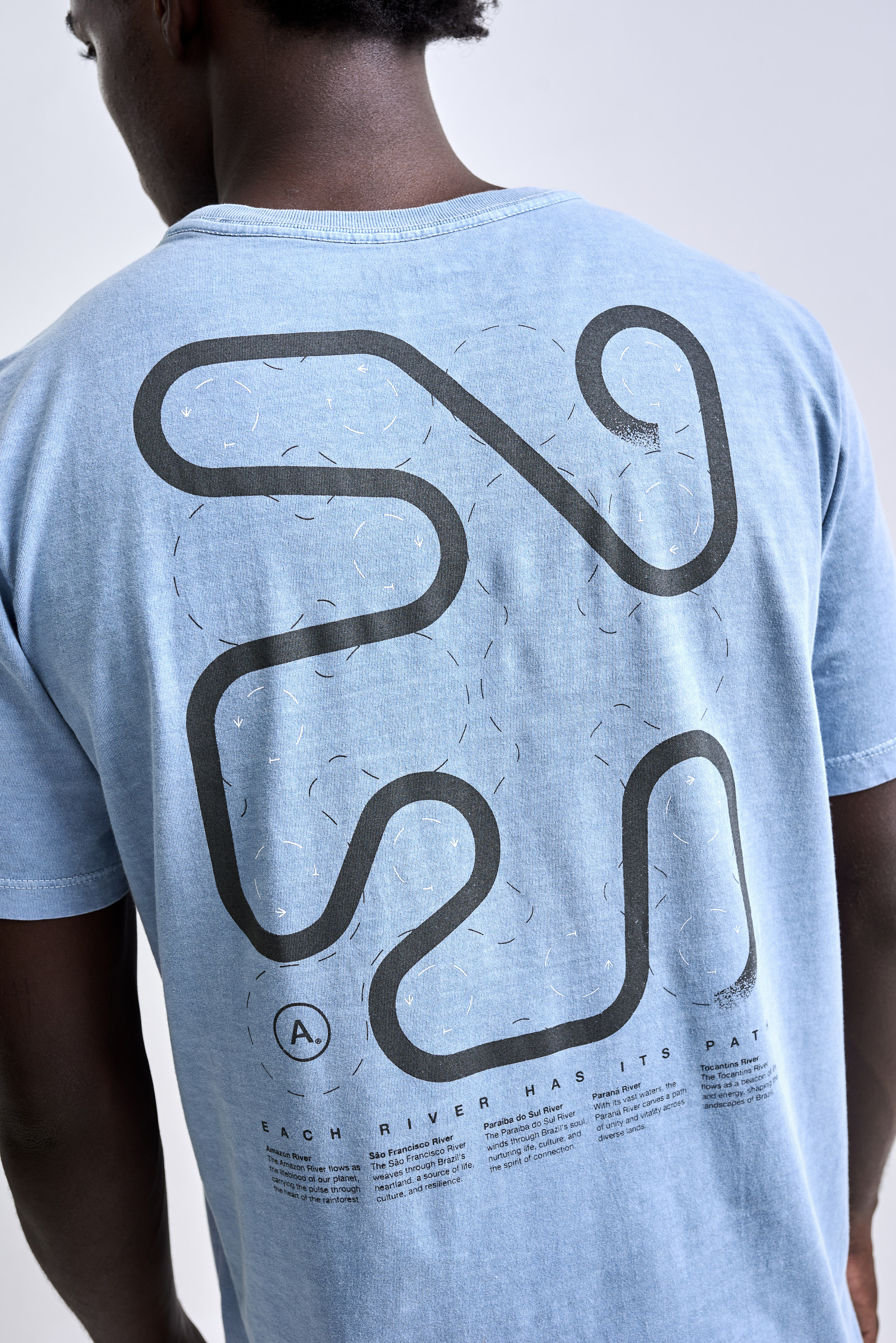 Camiseta Path Stone Azul Claro