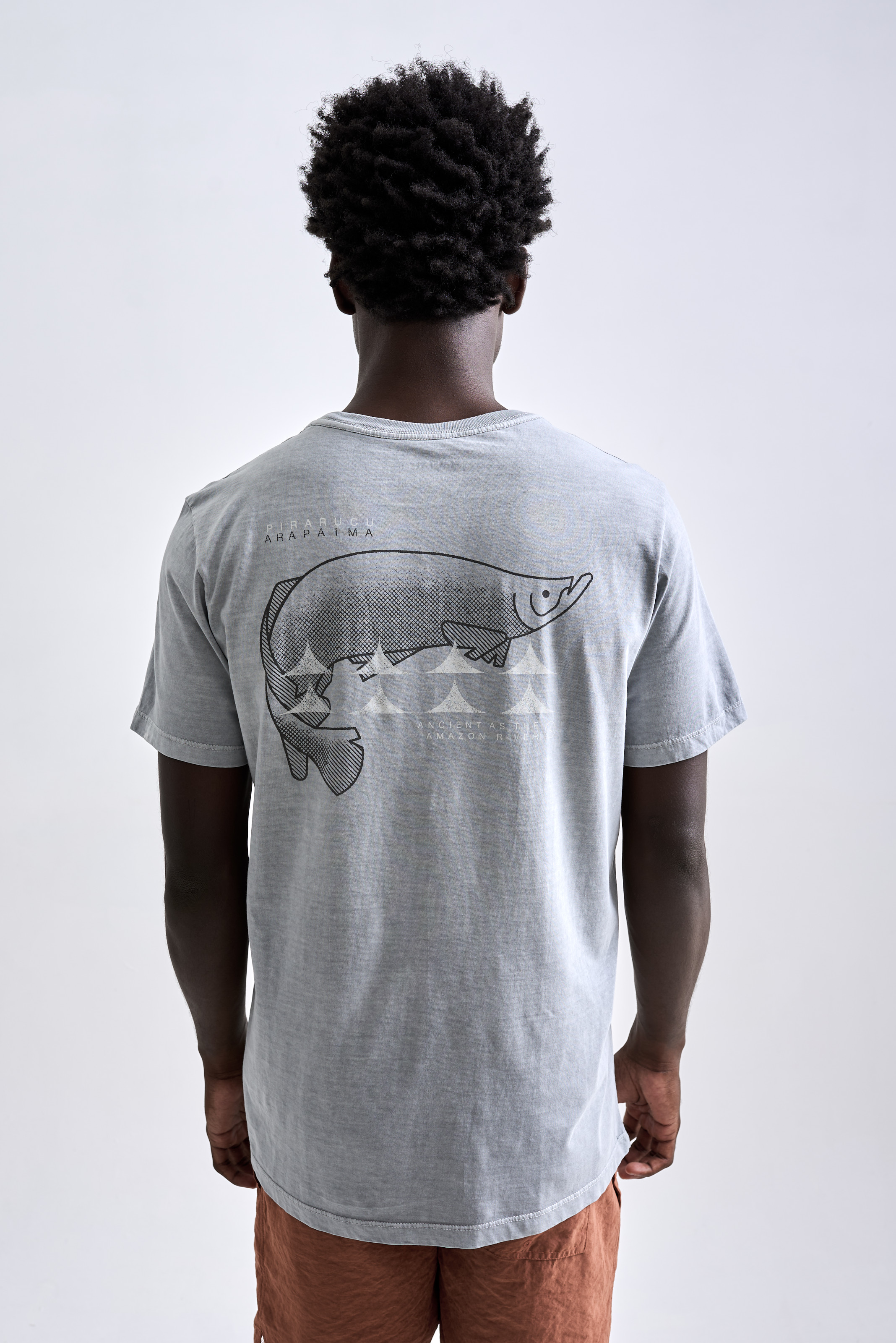 Camiseta Pirarucu Stone Cinza Claro