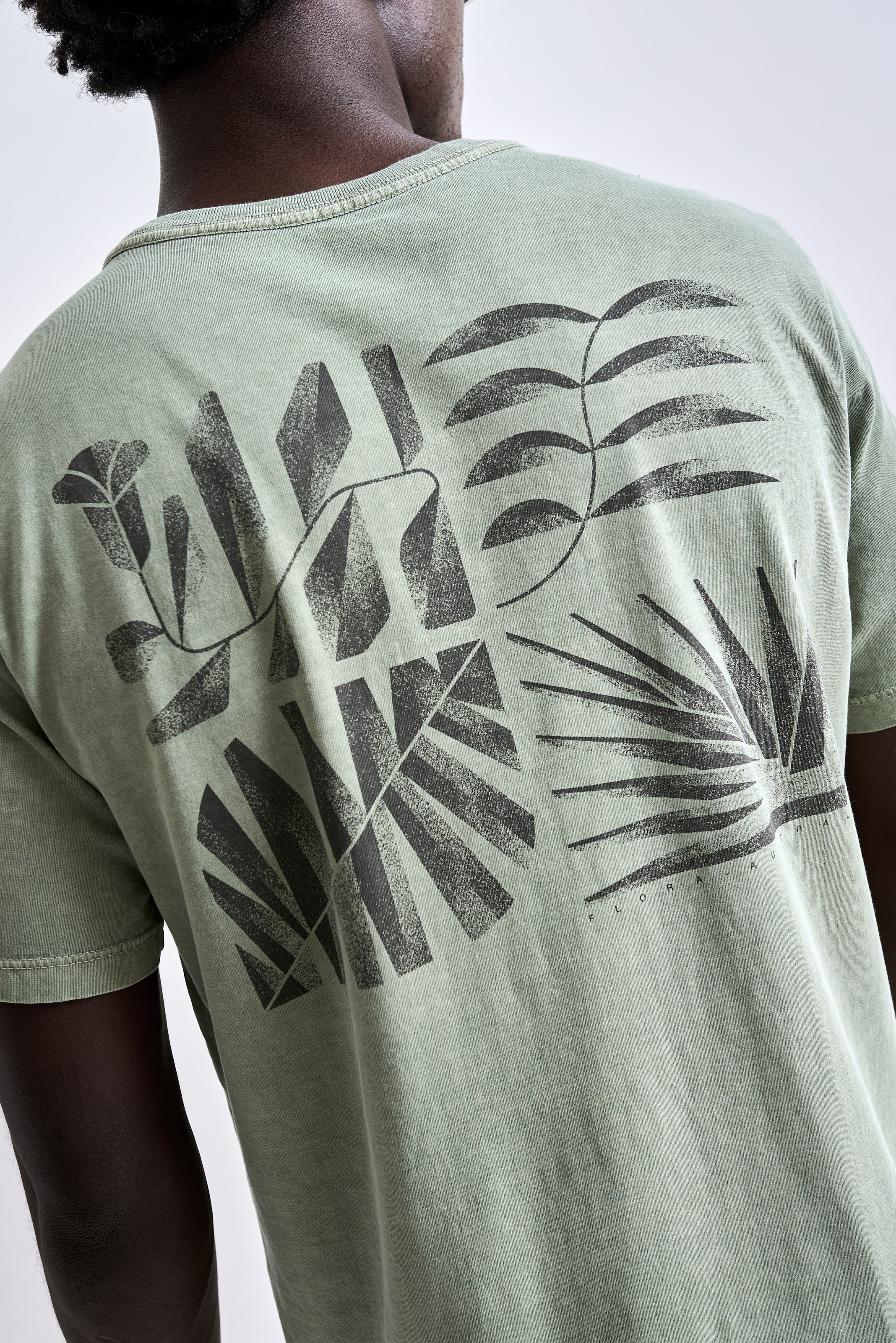 Camiseta Flora Stone Verde Claro