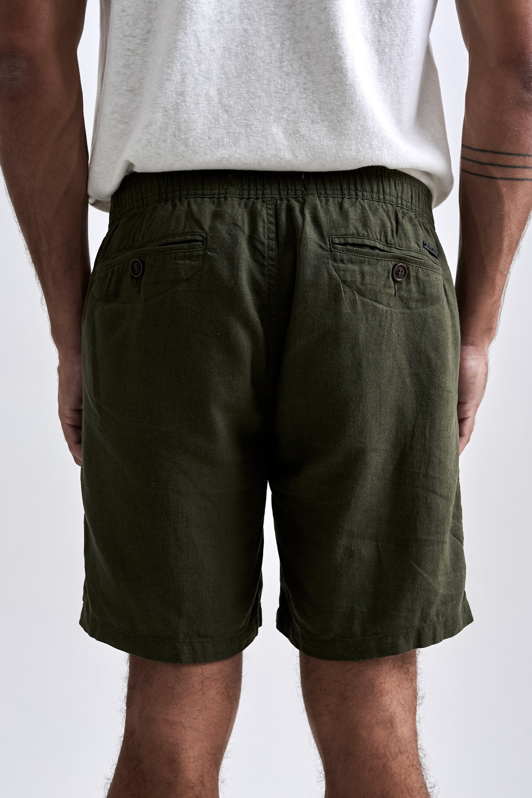 Shorts Linen Madeira Verde