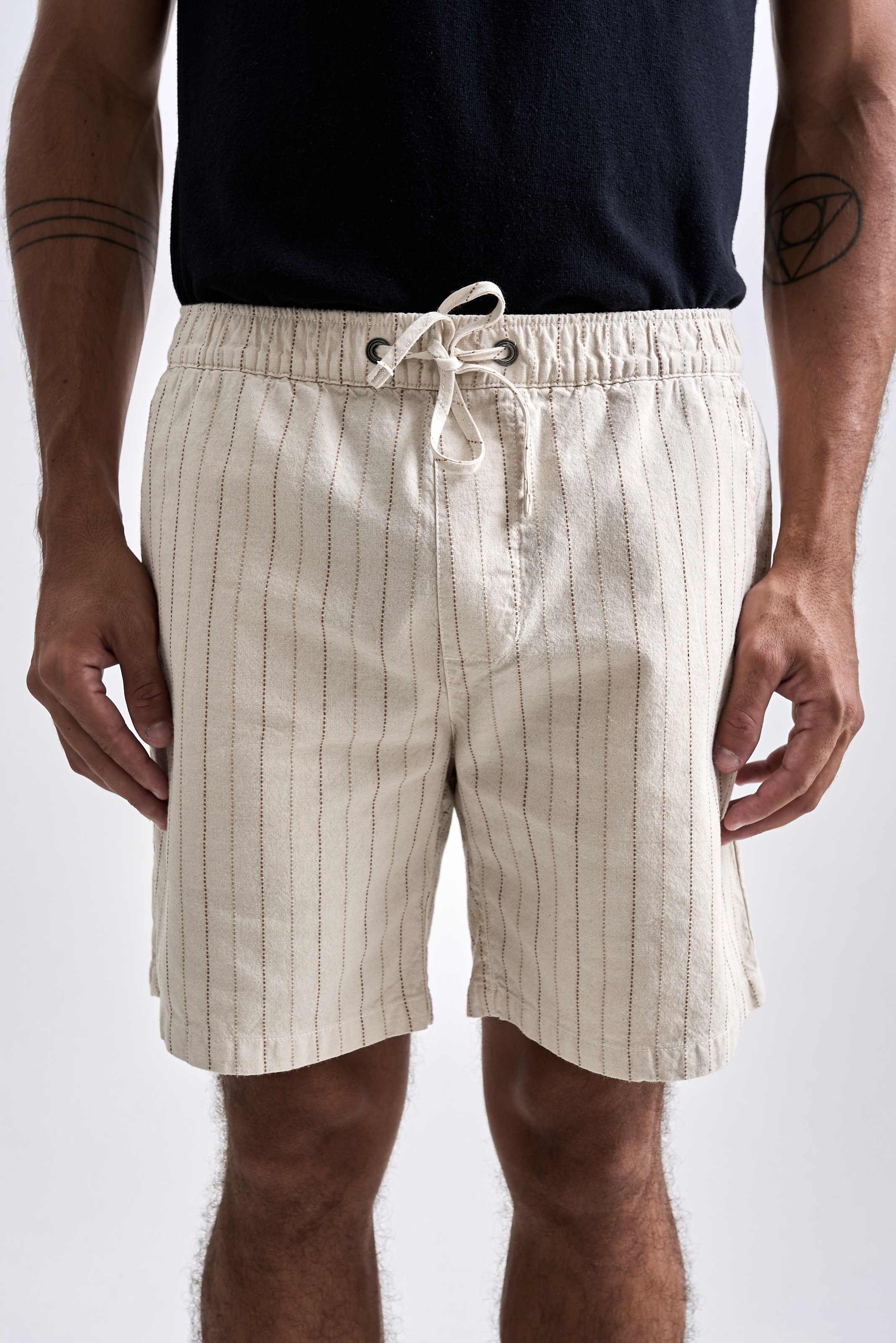 Shorts Camburi Stripes Areia