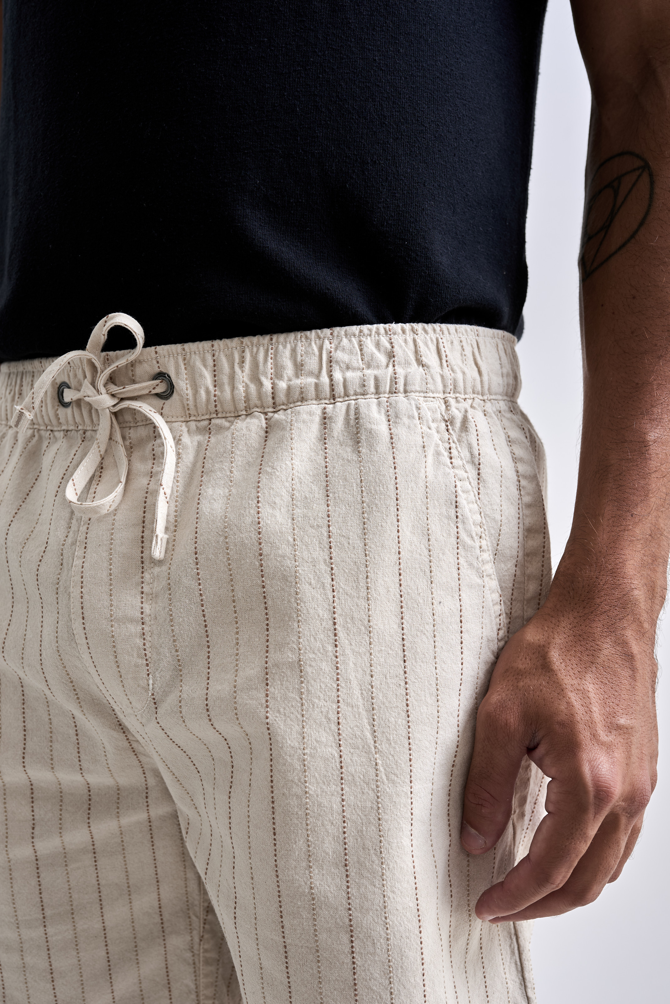 Shorts Camburi Stripes Areia