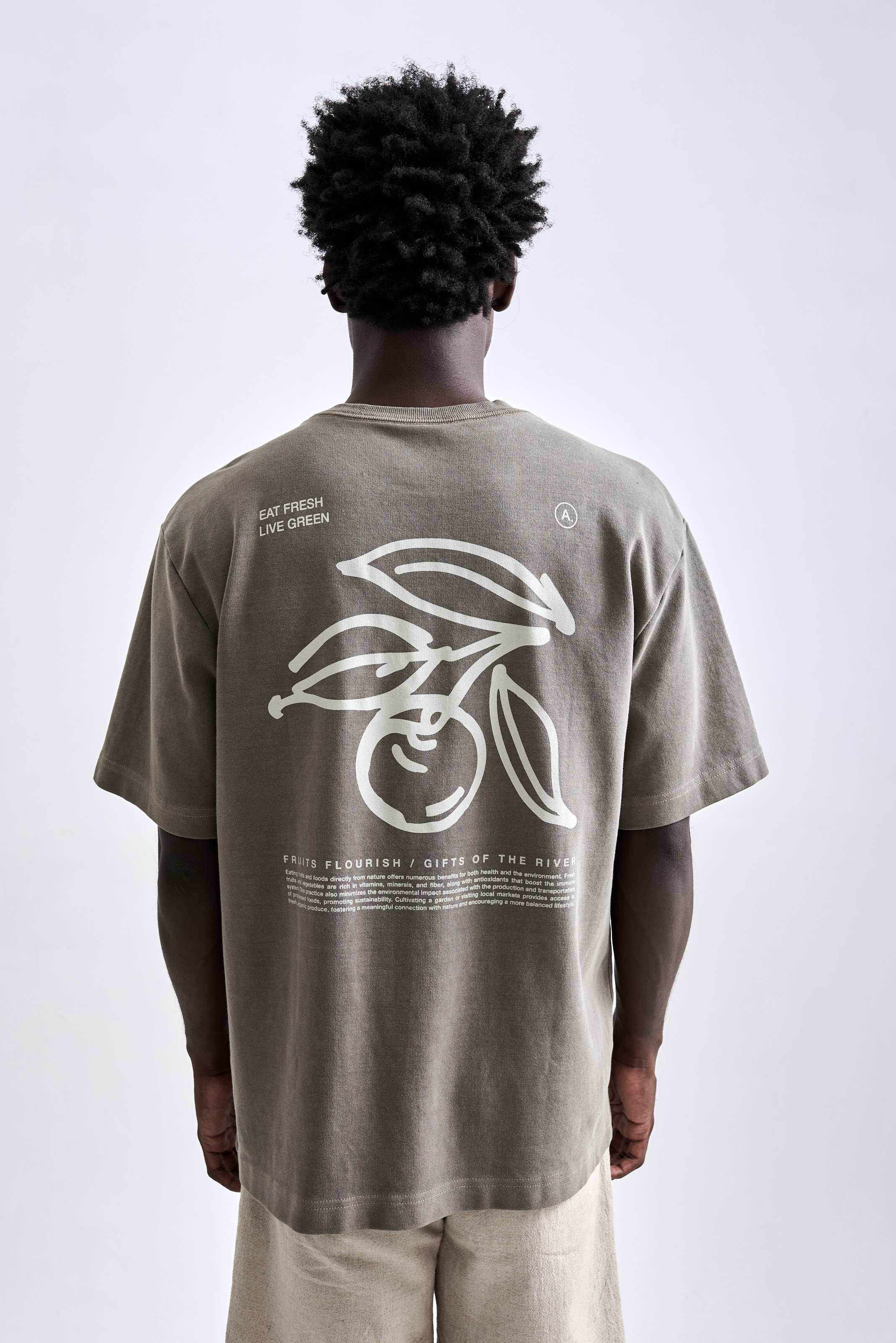 Camiseta Oversized Fresh Stone Verde Escuro
