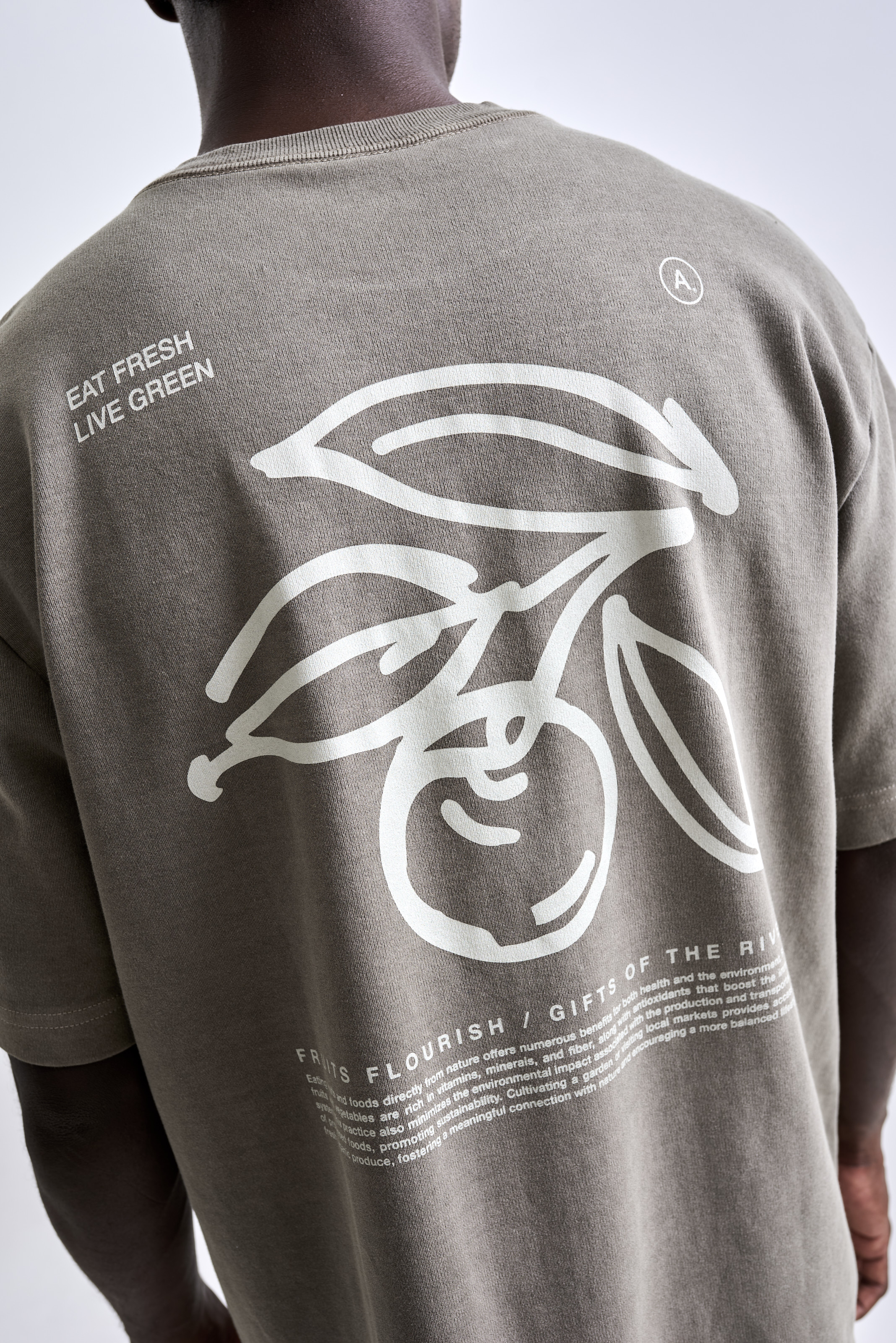 Camiseta Oversized Fresh Stone Verde Escuro