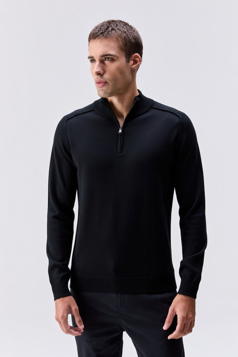 Tricot Cashmere Aspen Preto
