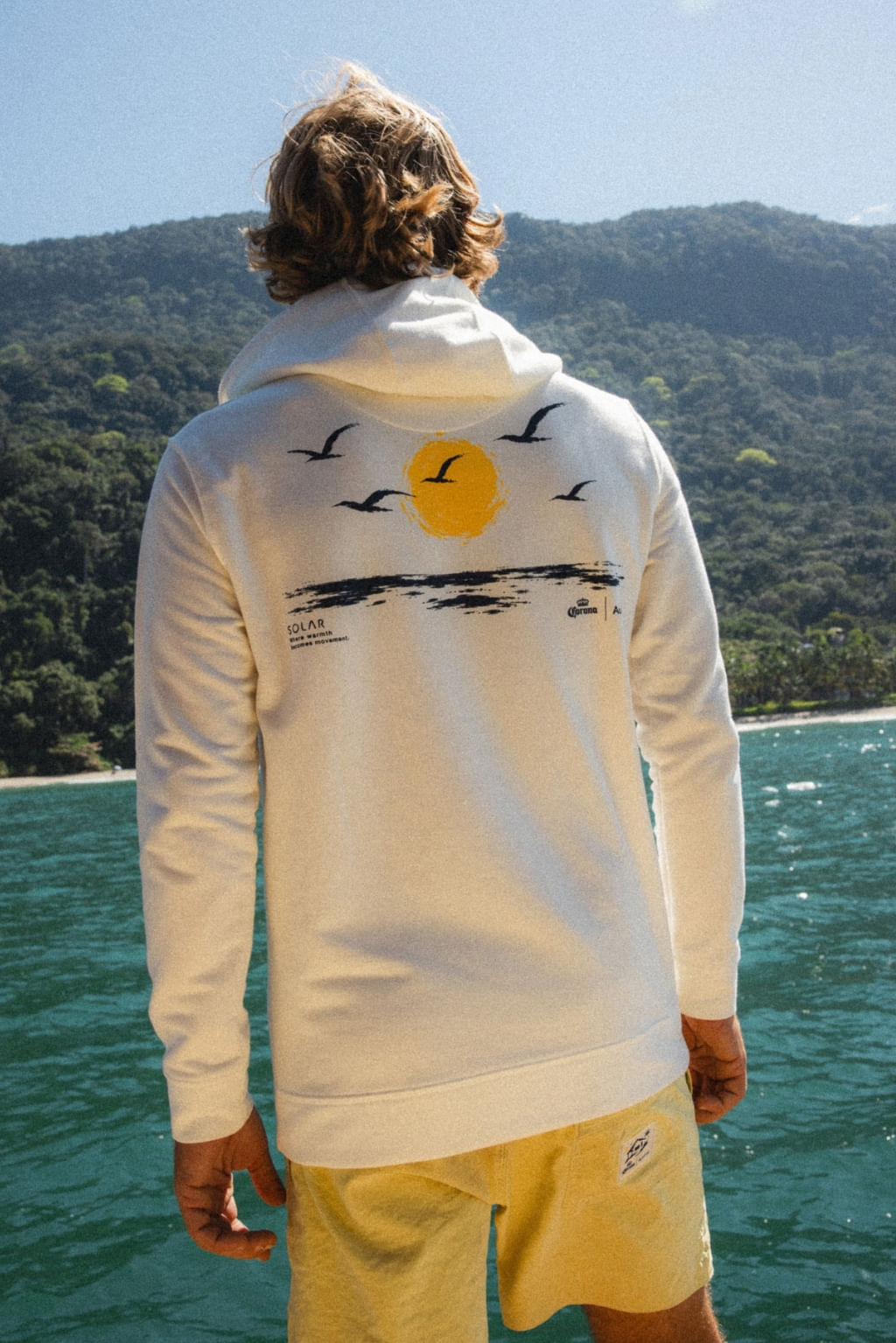 Moletom Capuz Austral Corona Off White